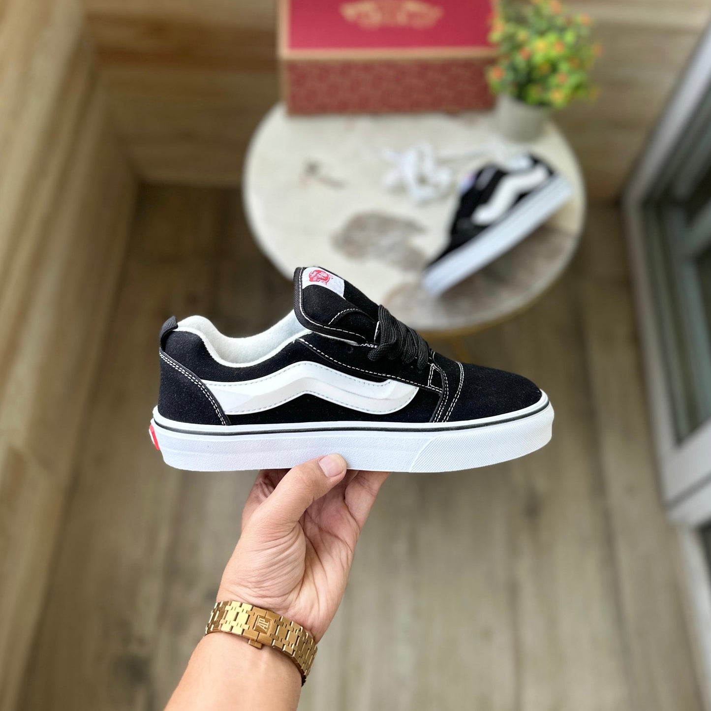 VANS OLD SKOOL KNU BLACK WHITE