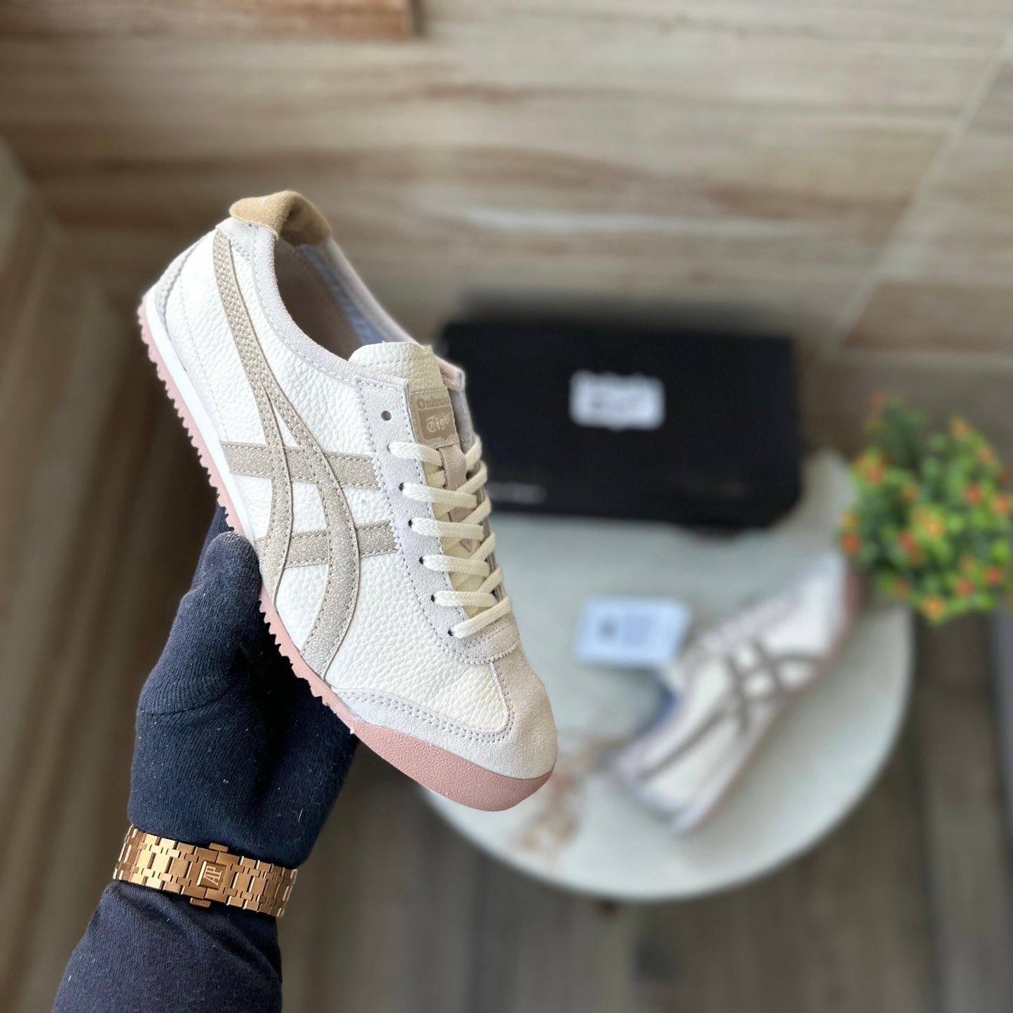 ONITSUKA TIGER LEATHER GREEN