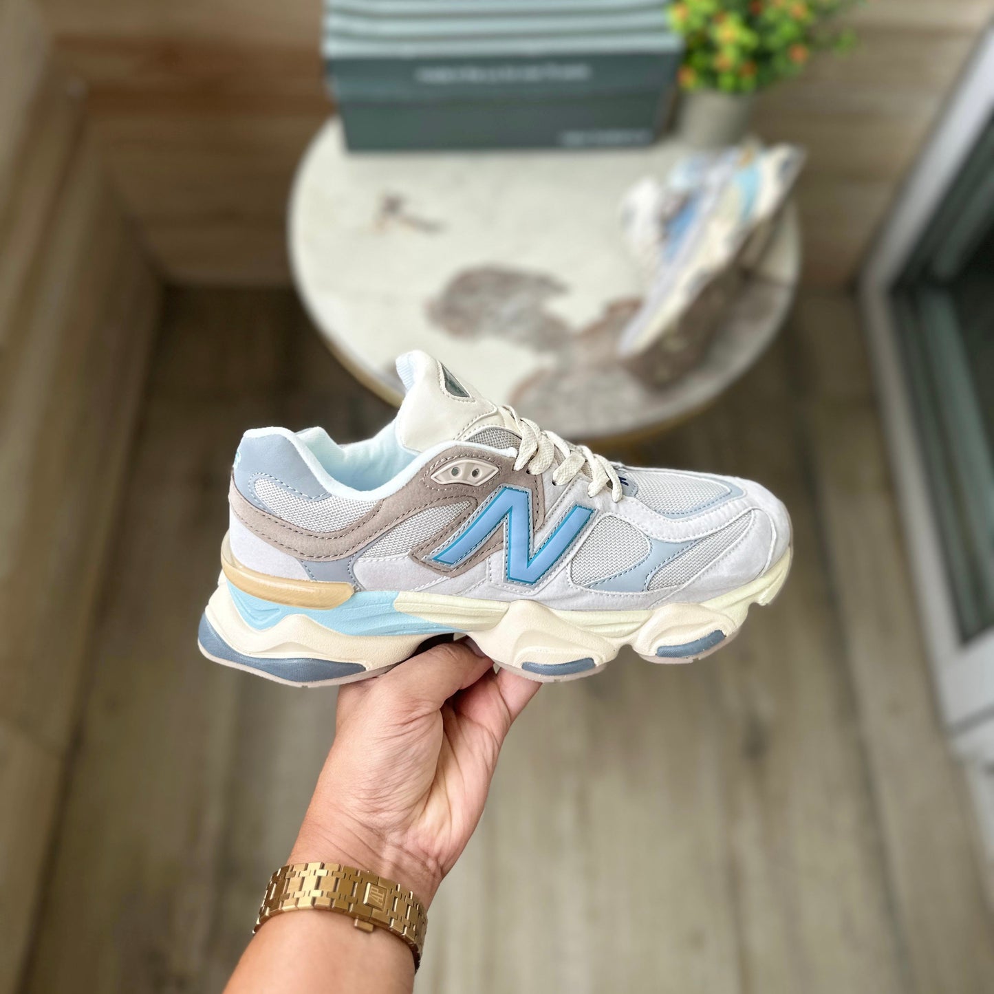 NEW BALANCE LIGHT BROWN SKY