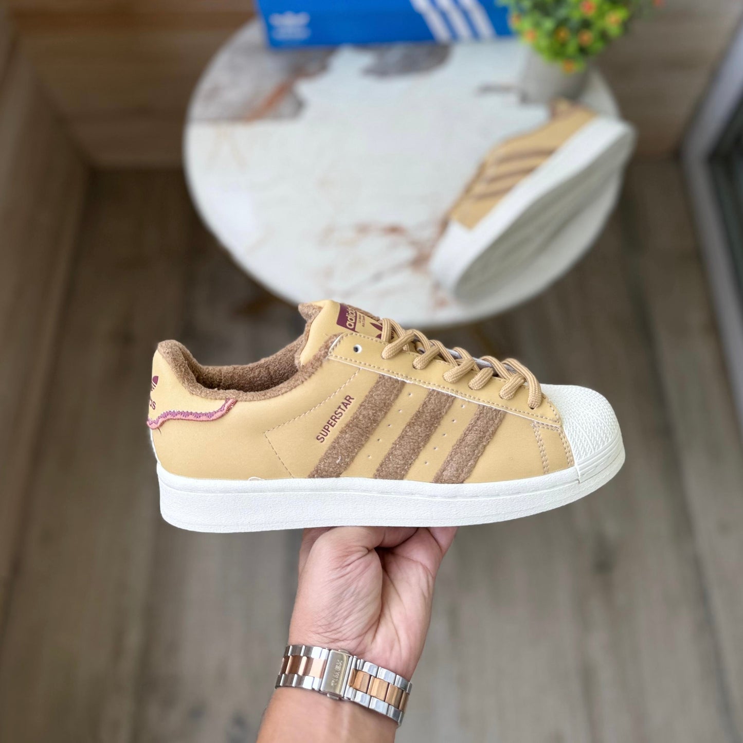 ADIDAS SUPERSTAR BROWN BEIGE