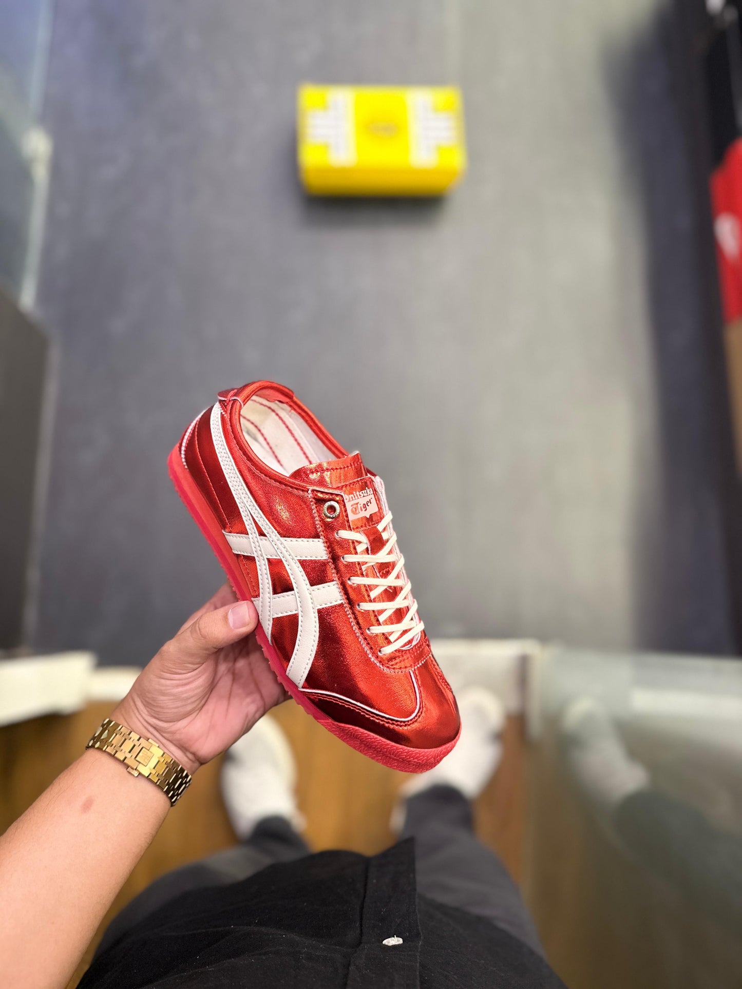 ONITSUKA TIGER METTALIC MEXICO 66 RED