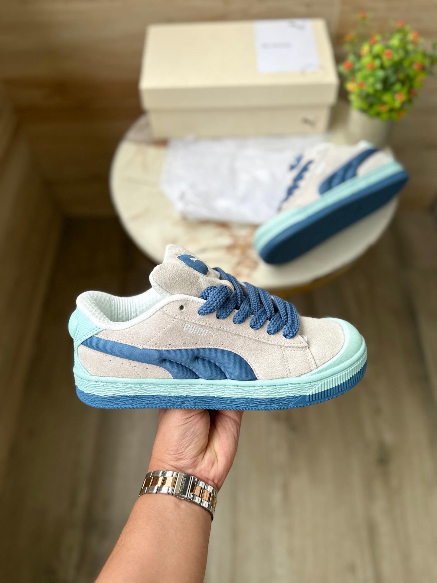 PUMA XL SUEDE CRUSH GREY BLUE