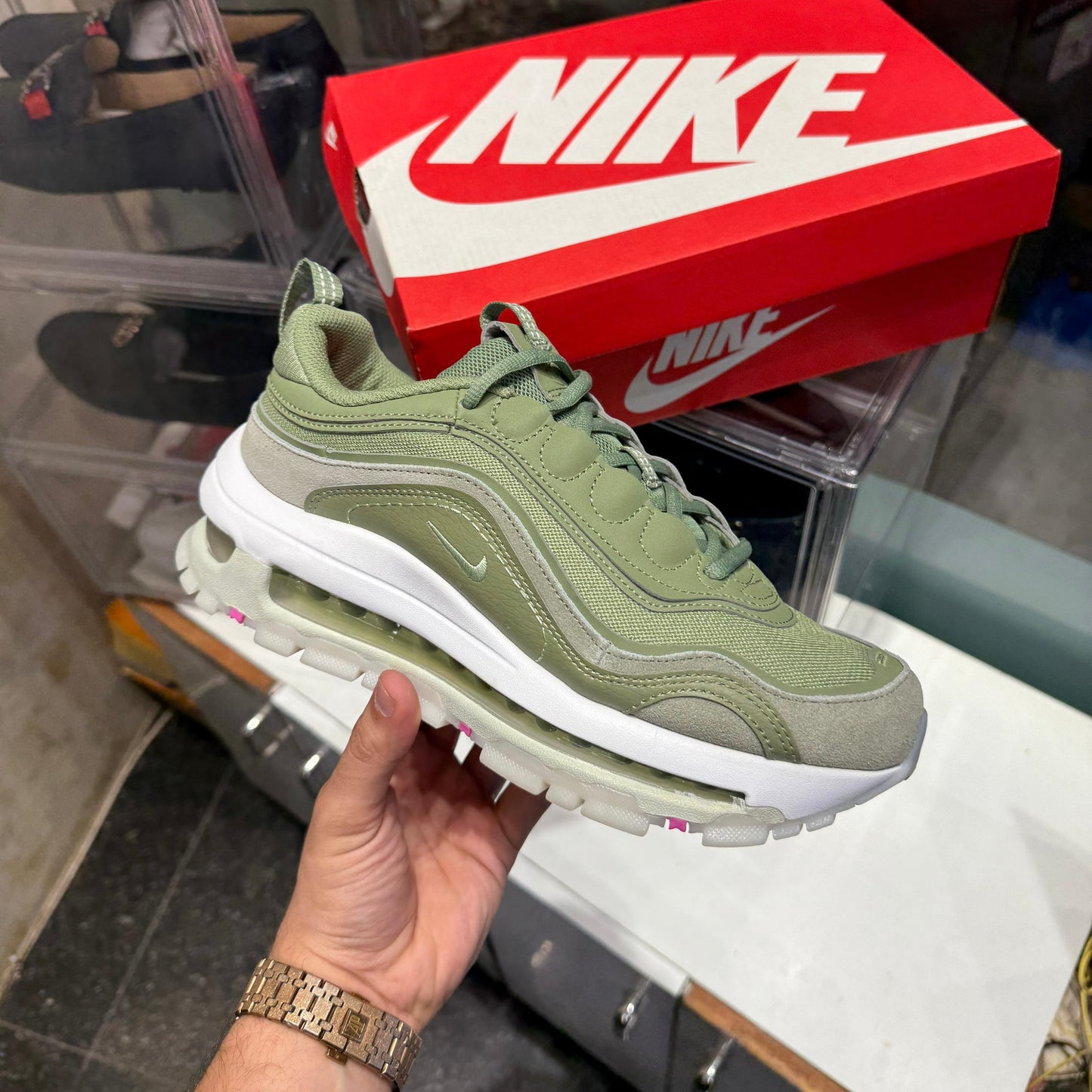 NIKE AIR MAX 97 FUTURA OIL GREEN