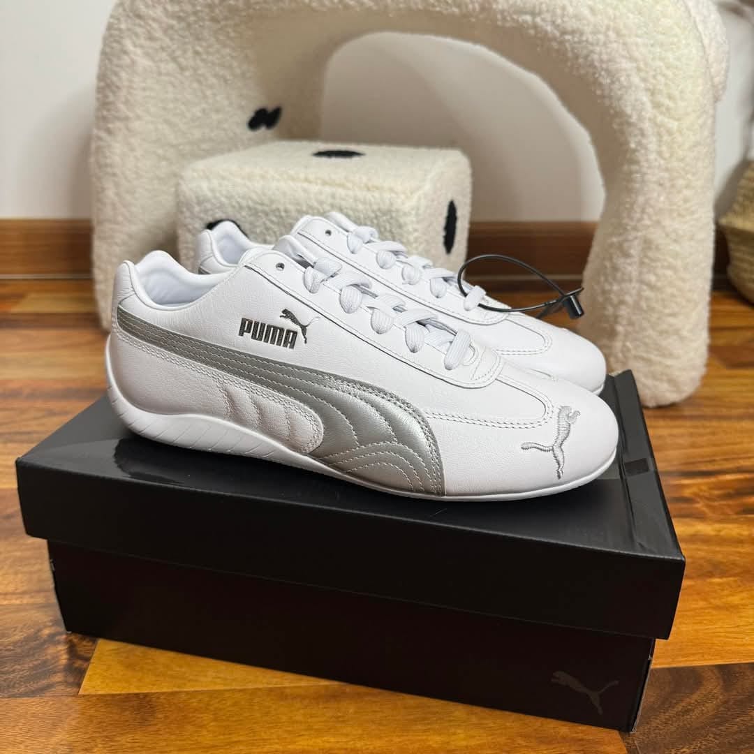 Puma speedcat leather white silver