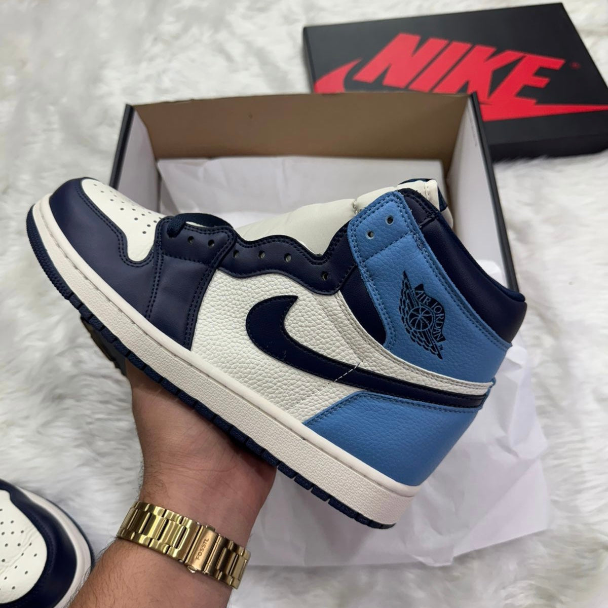 AIR JORDAN 1 HIGH OBSIDIAN SEMI UA