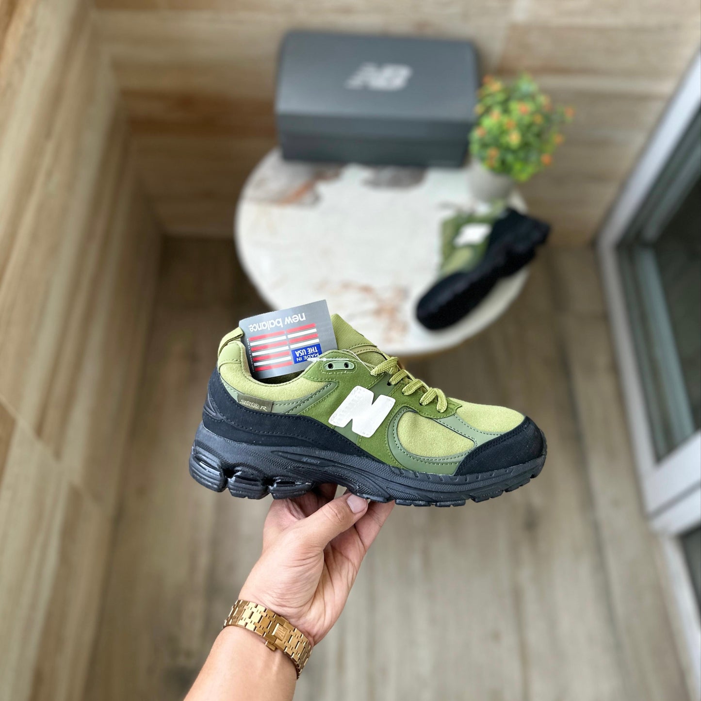 NEW BALANCE 2002 THE BASEMENT MOSS GREEN