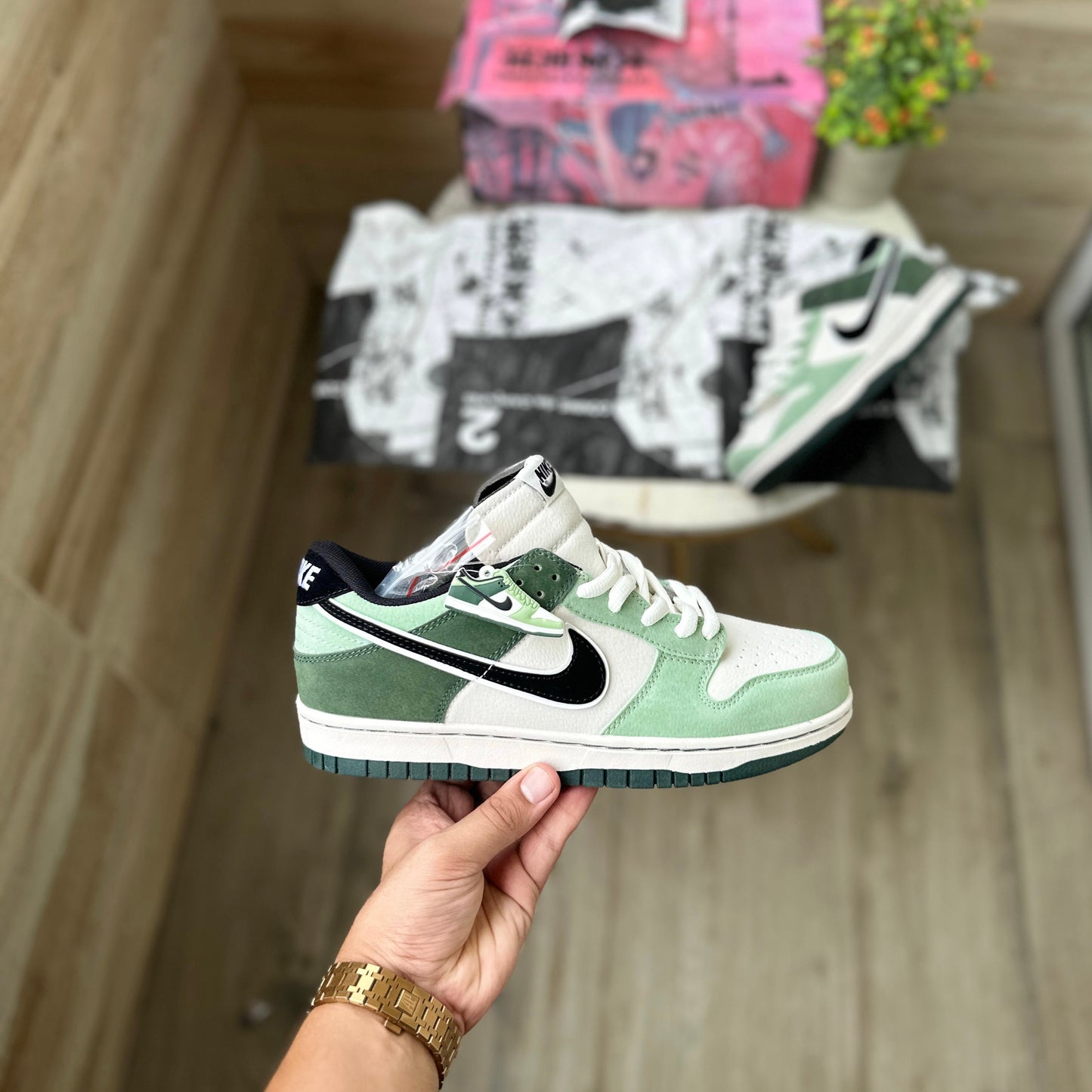 NIKE DUNK OTOMO OST DOUBLE GREEN BLACK