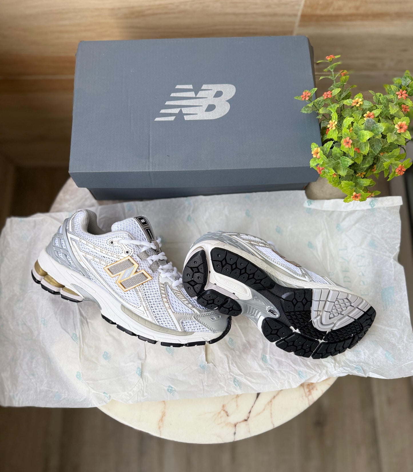 New balance 1906 gold mettalic