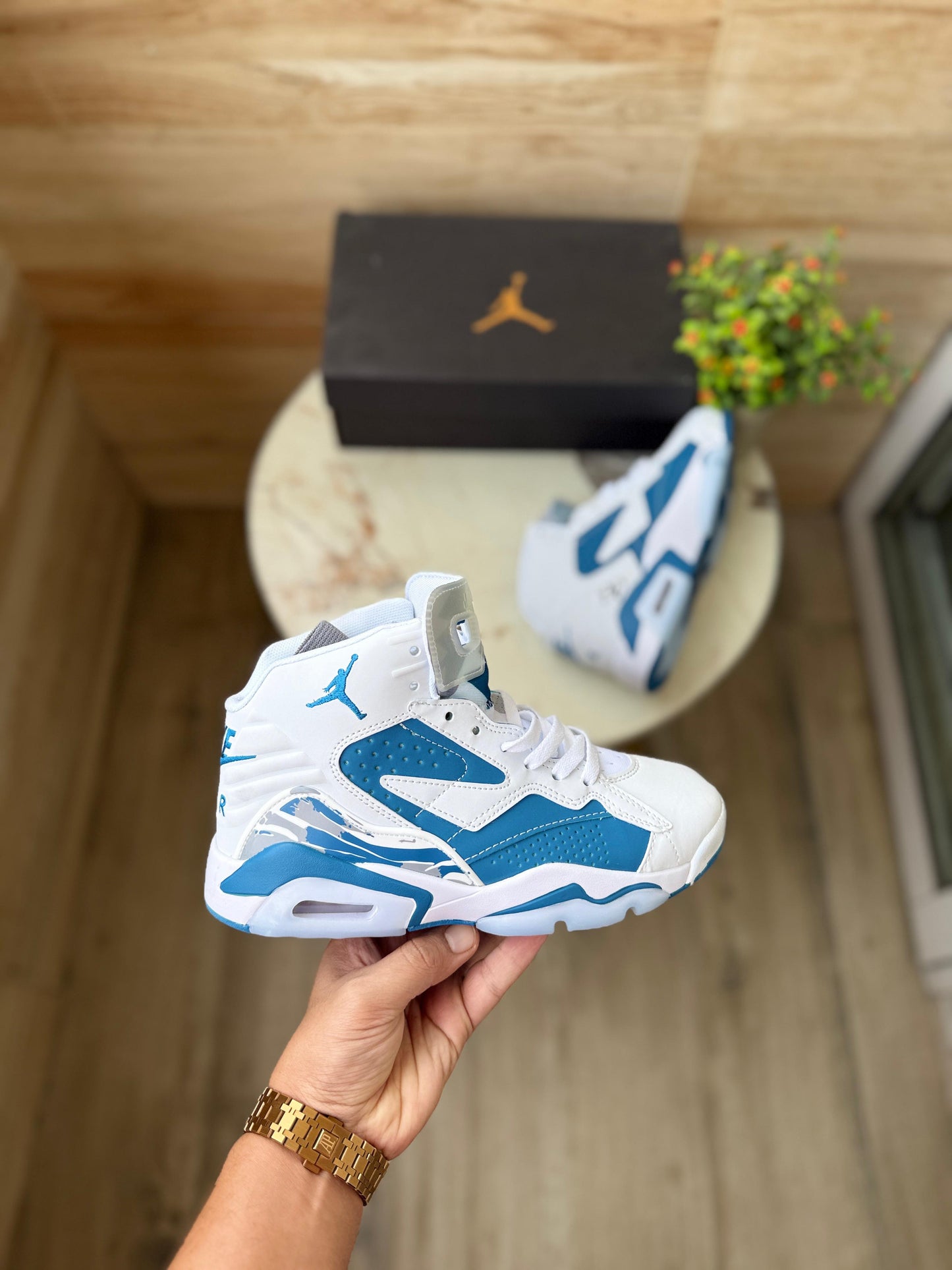 Air Jordans jumpman mvp industrial blue