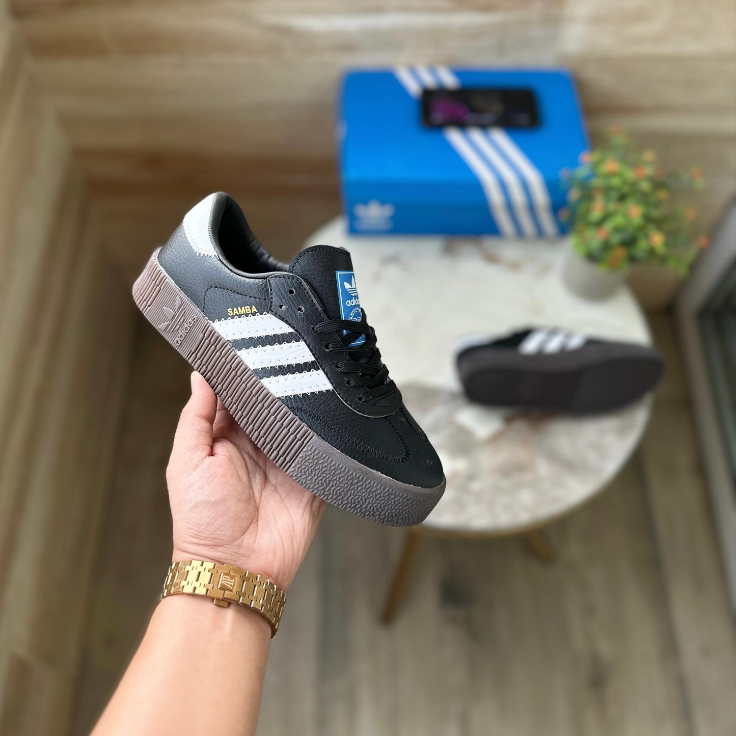 ADIDAS ORGINALS SAMBAROSE BLACK