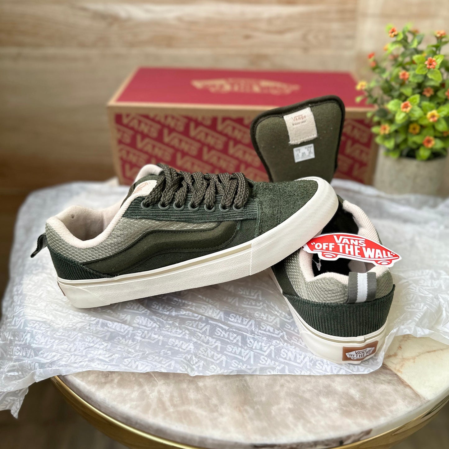 VANS OLD SKOOL KNU OLIVE GREEN