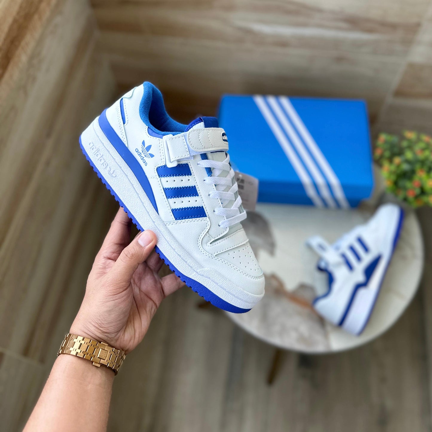 ADIDAS FORUM 84 WHITE BLUE