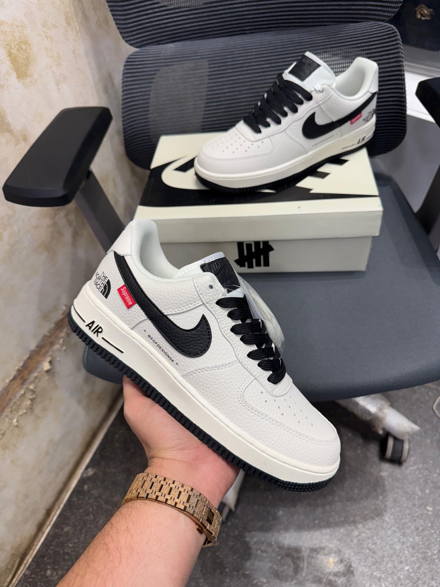 Nike air force 1 the north face 1st leather