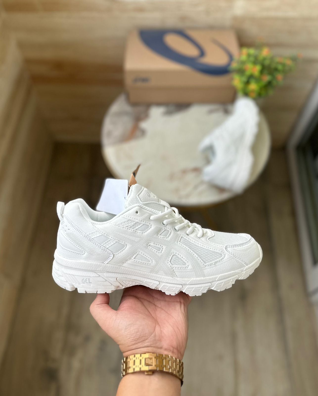 Asics gel venture 6 tripple white edition