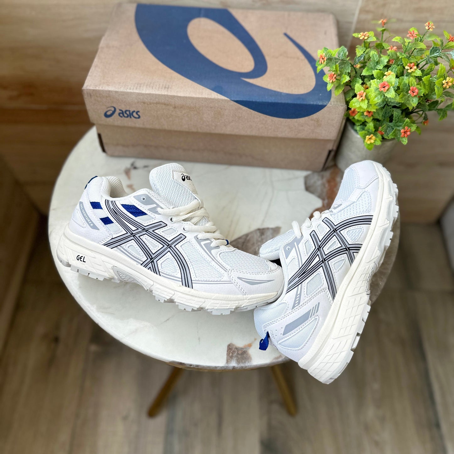 ASICS GEL VENTURE 6 WHITE GREY