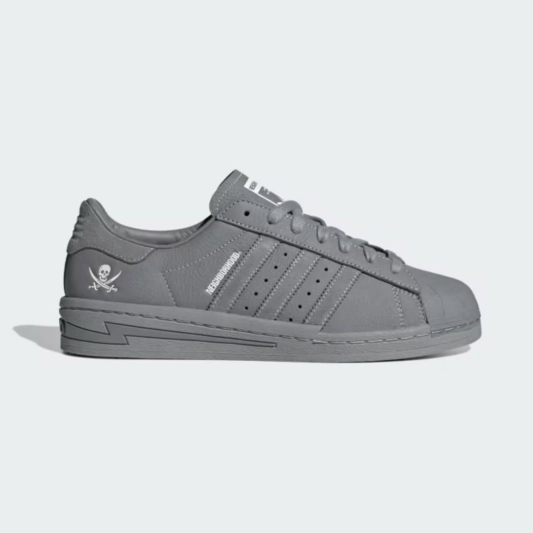 Adidas orginals superstar grey neighbourhood
