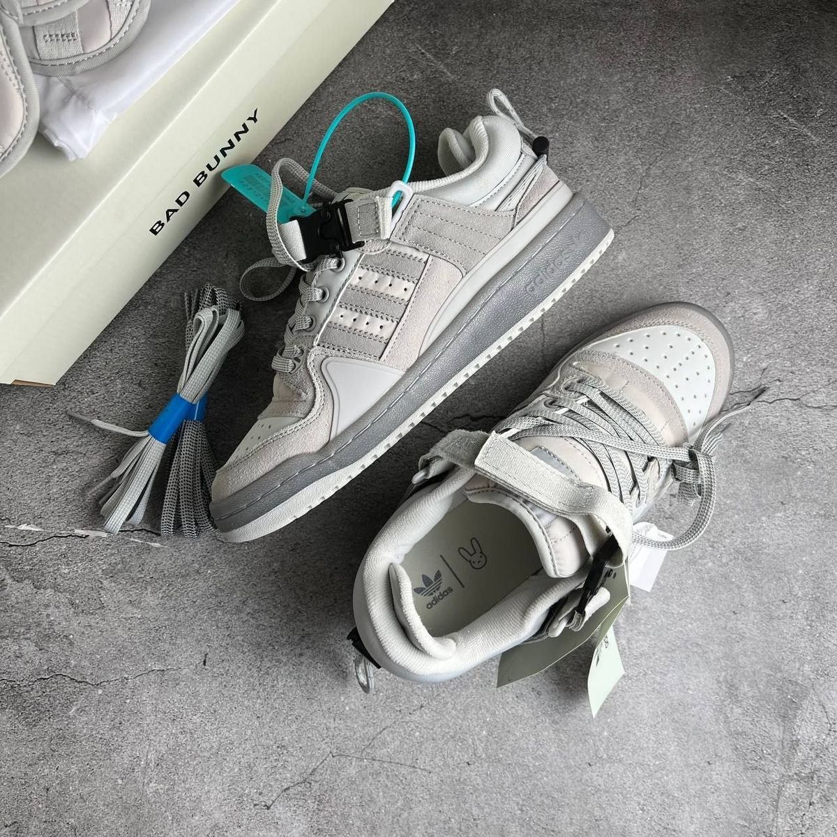 Adidas forum bad bunny grey