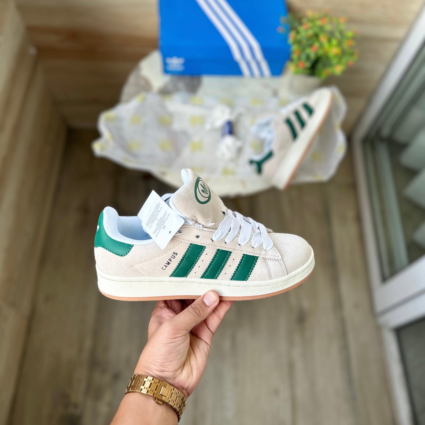 ADIDAS ORGINALS CAMPUS GREY GREEN