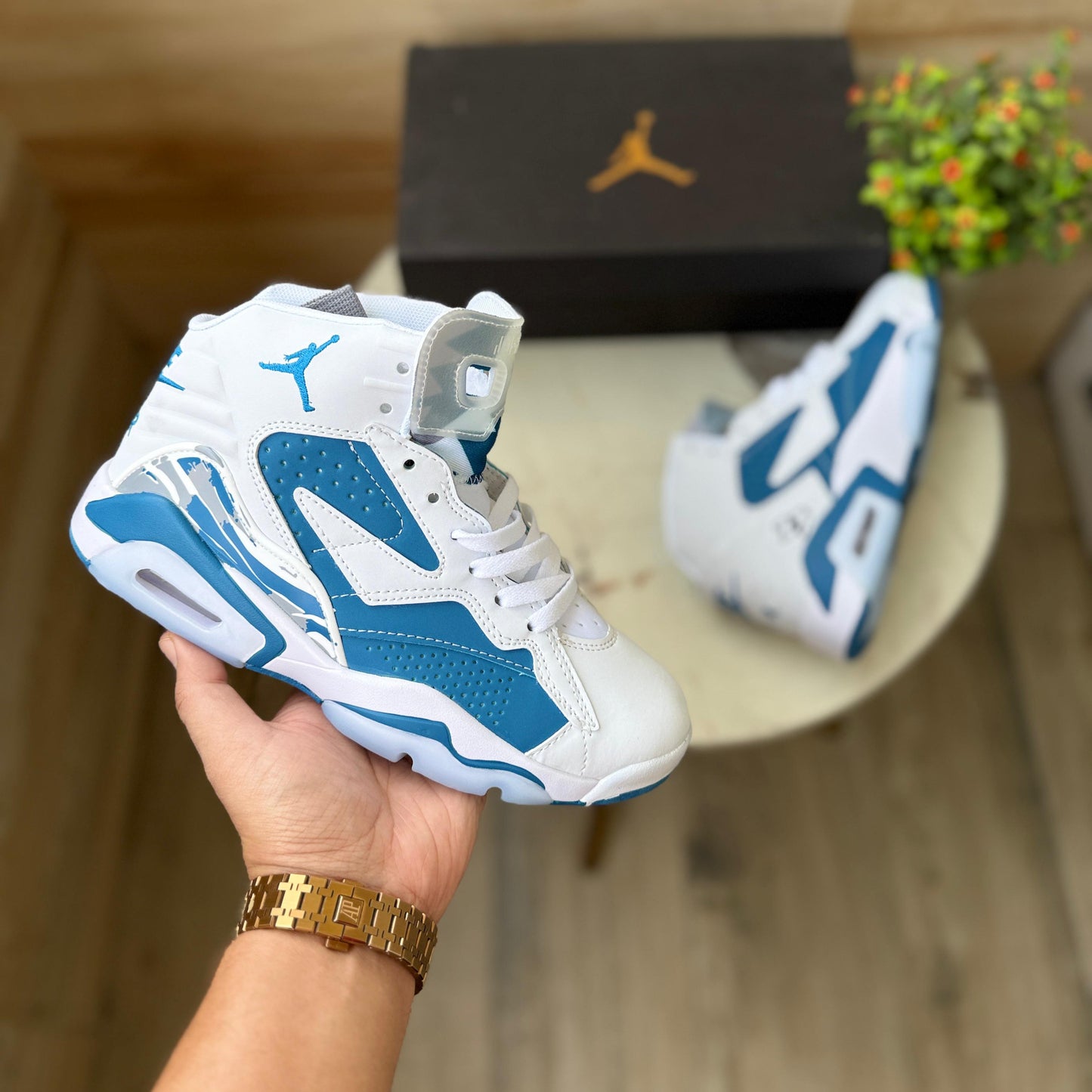 Air Jordans jumpman mvp industrial blue