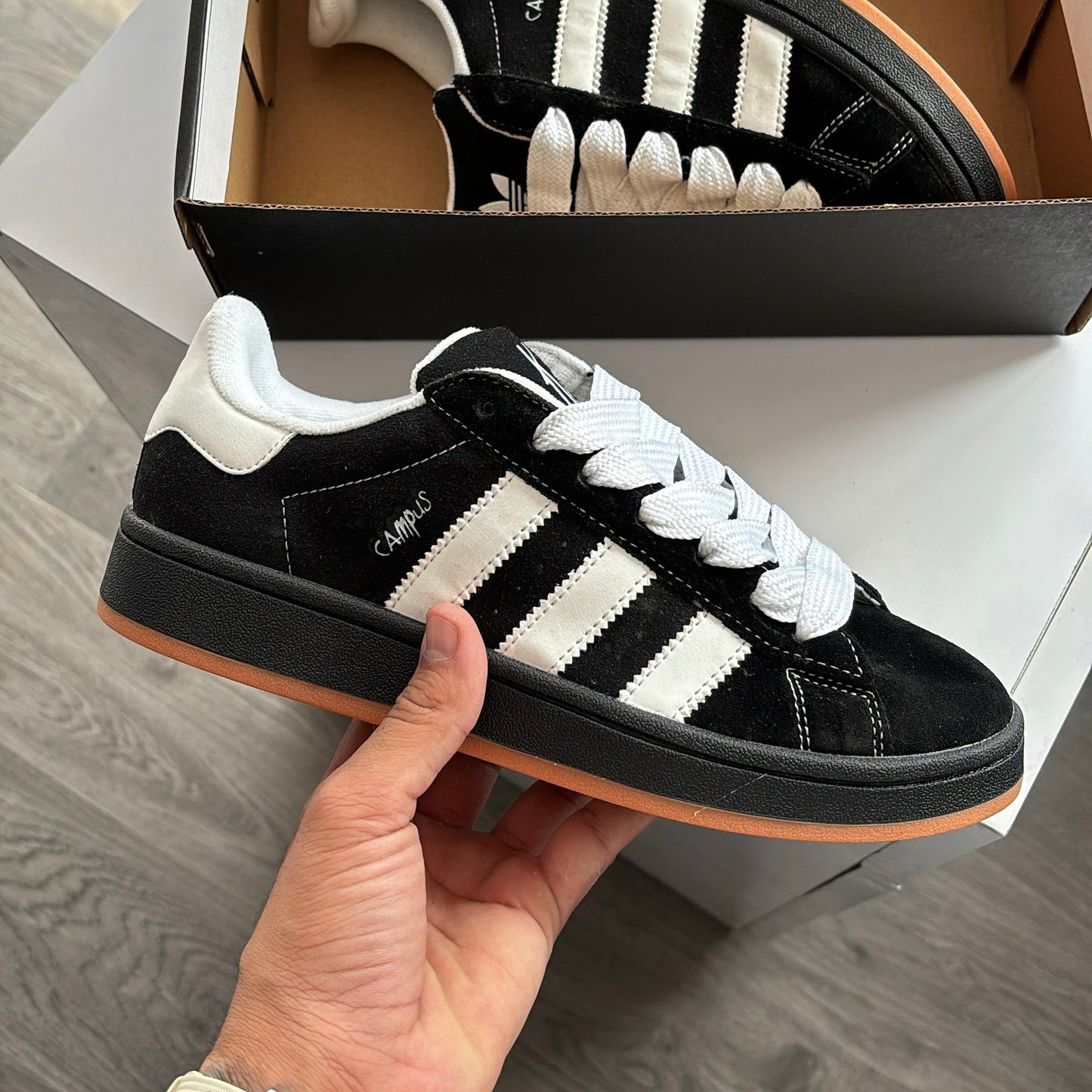 ADIDAS ORGINALS CAMPUS BLACK LEATHER