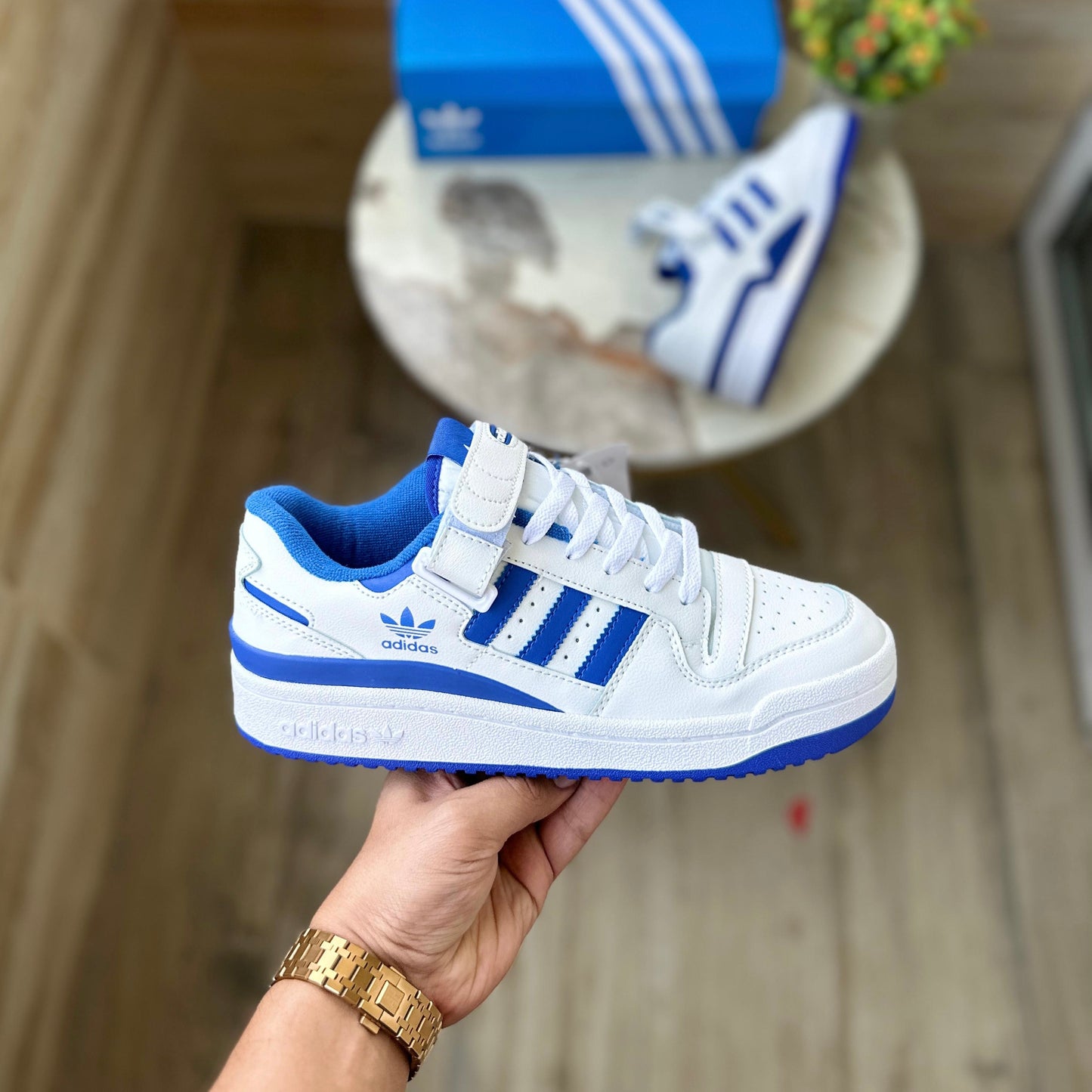 ADIDAS FORUM 84 WHITE BLUE