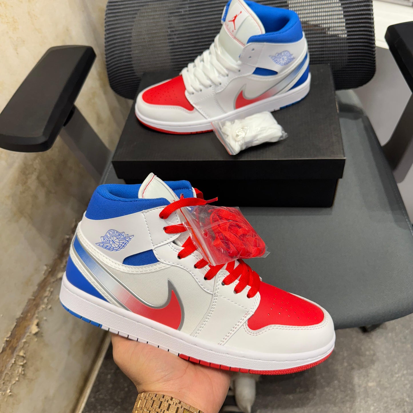 Nike Air Jordan one mid rm easyon white racer