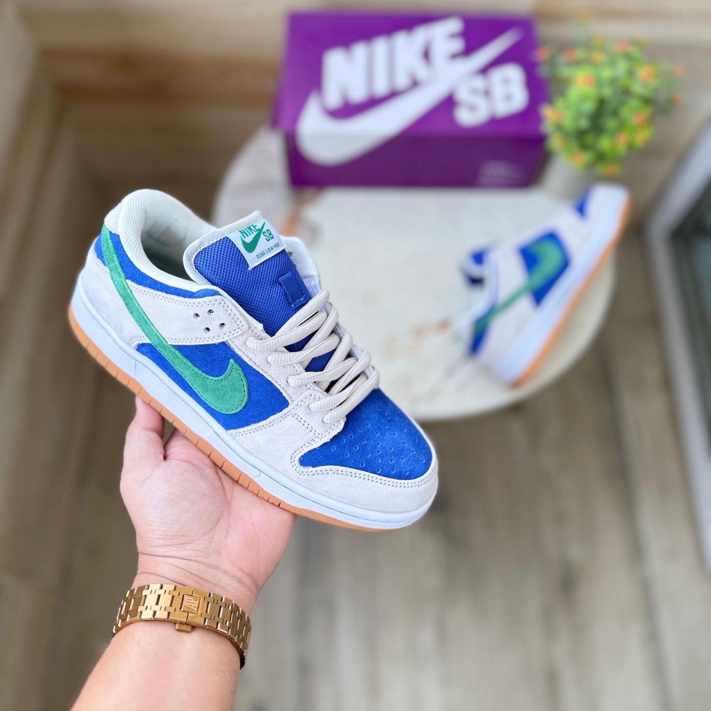 NIKE SB DUNK PHANTOM HYPER ROYAL MALACHITE