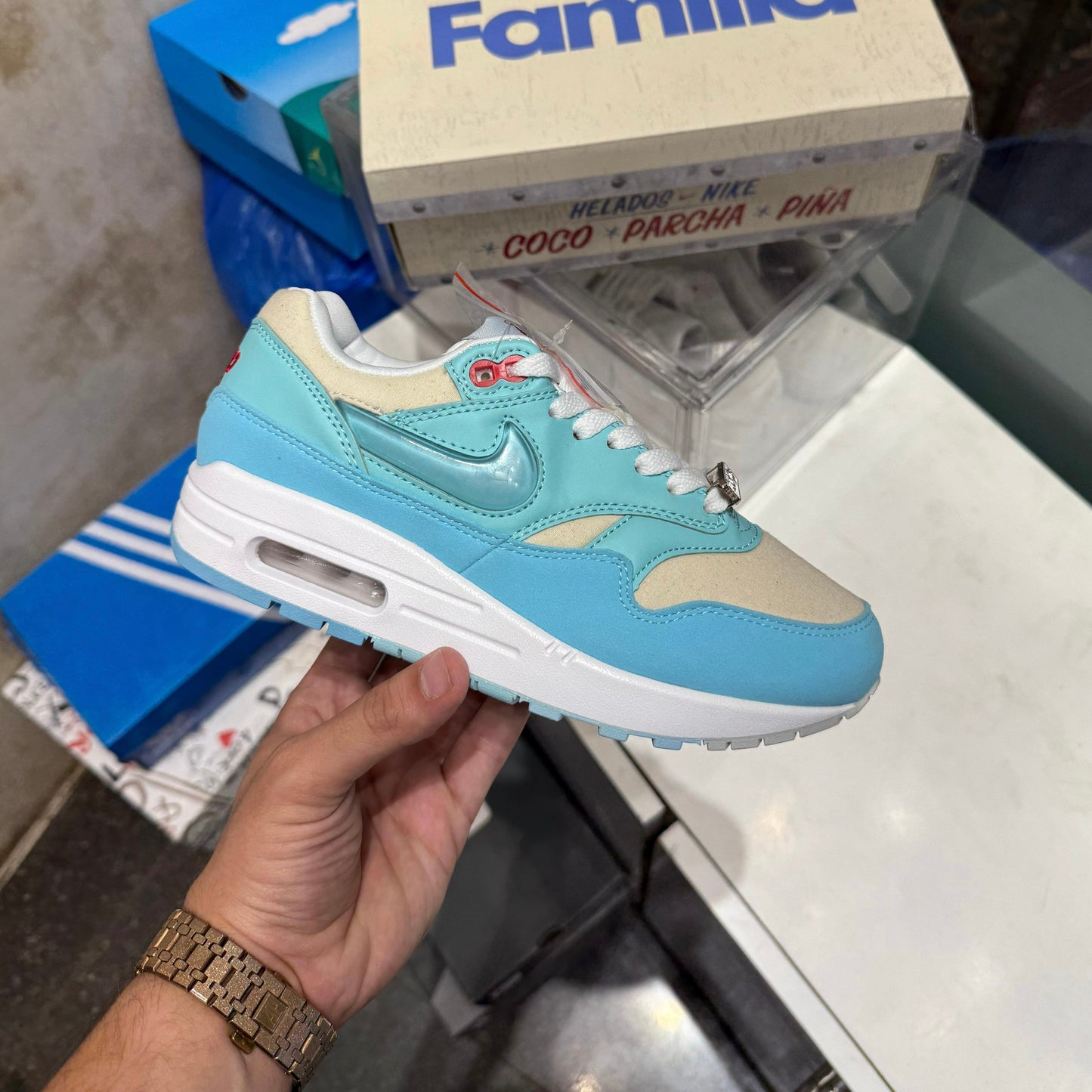 NIKE AIRMAX 1 PUERTO RICO BLUE GALE