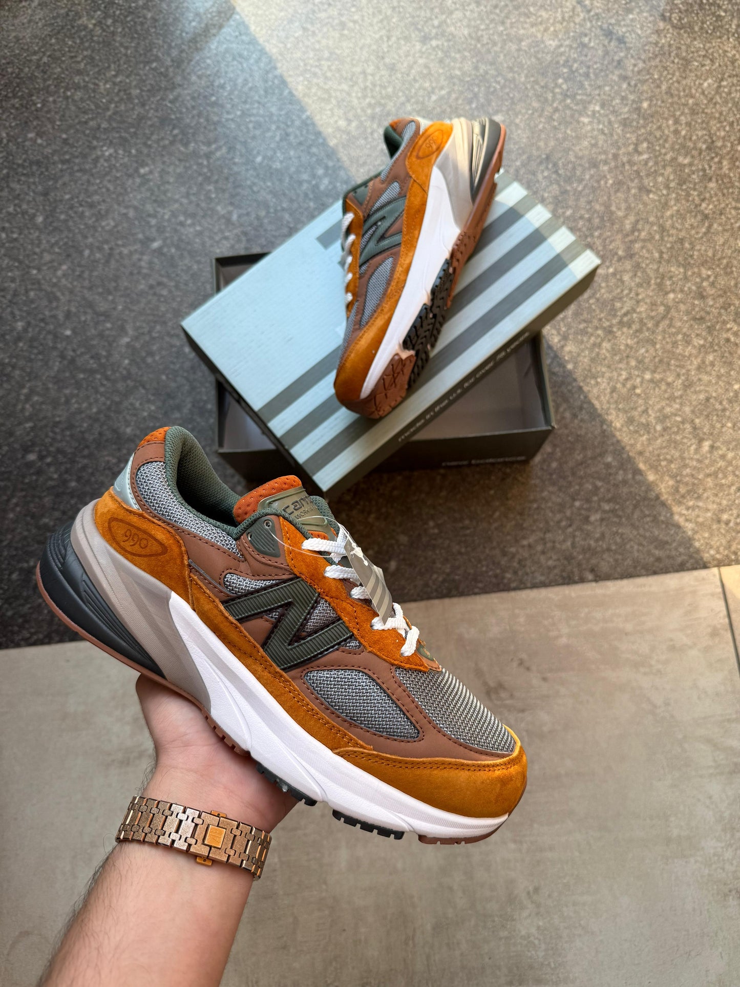 New balance 990 v6 carhartt wip sculpture