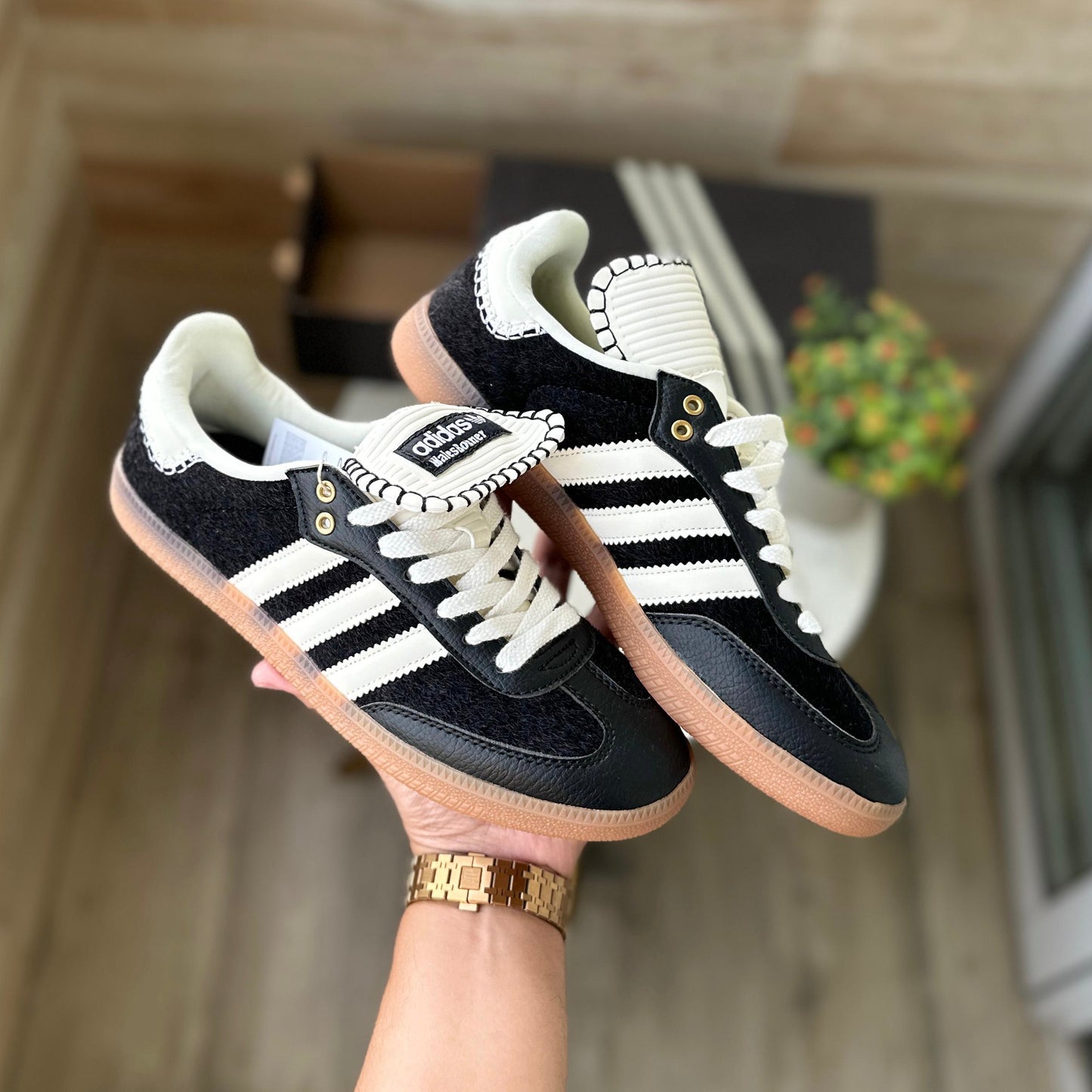 ADIDAS SAMBA X WALES BONER  BLACK