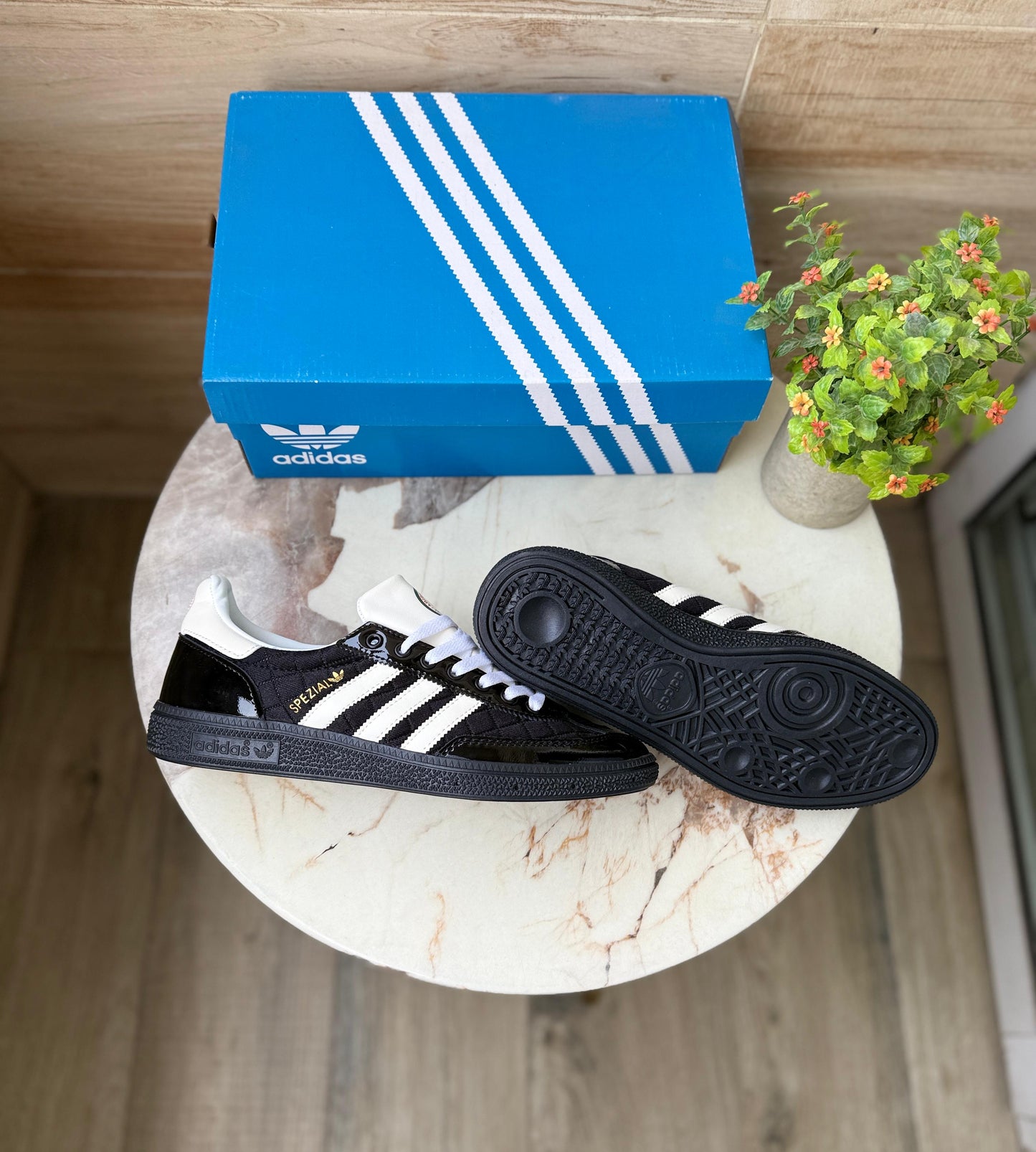 Adidas orginals handball spezial patent black