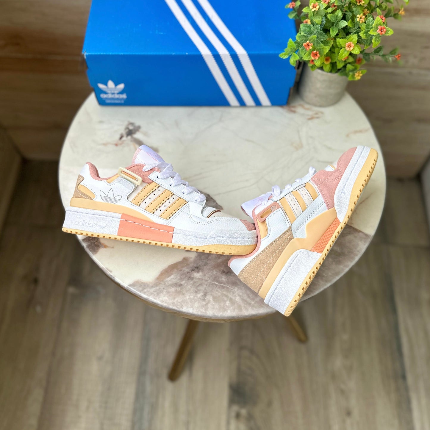 ADIDAS FORUM EXHIBIT YELLOW WHITE
