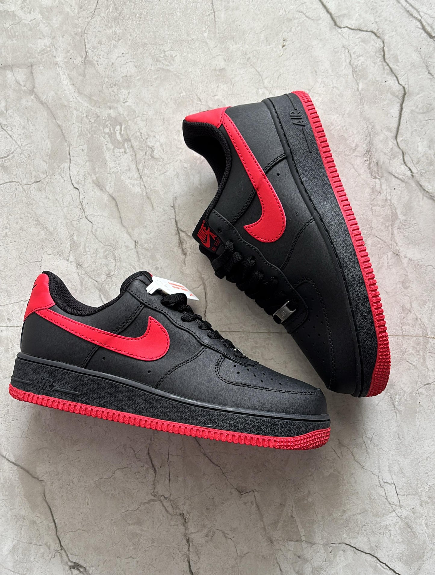 Nike airforce black red university