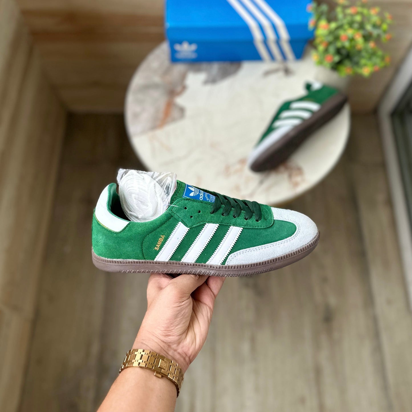ADIDAS ORGINALS SAMBA GREEN OG