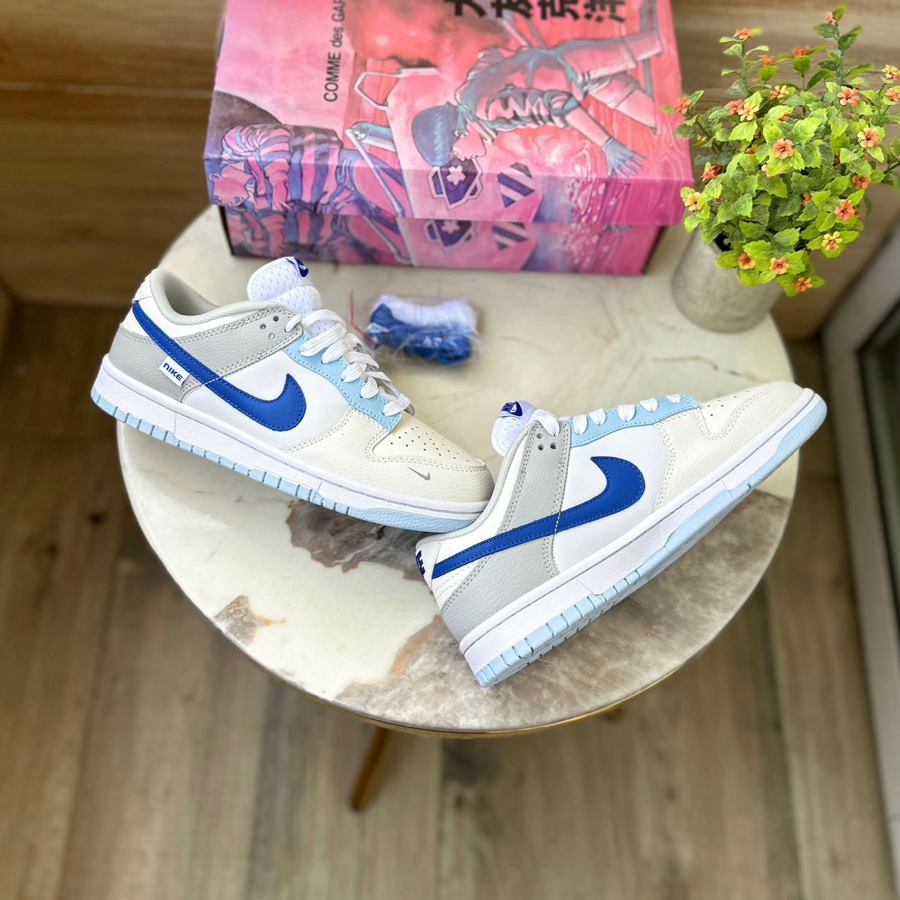 NIKE SB DUNK IVORY HYPER ROYAL