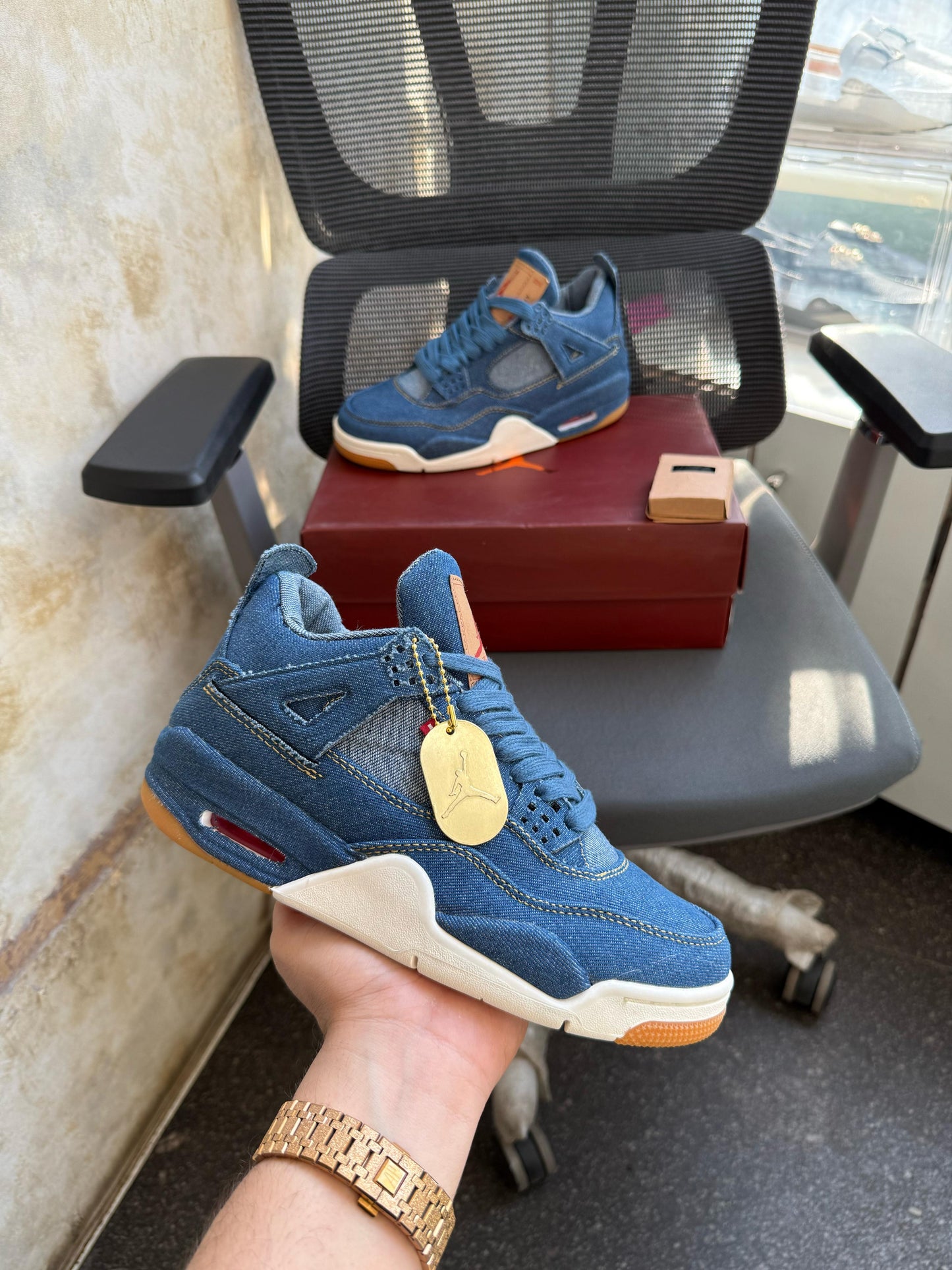 Nike air jordan 4 levis denim semi ua