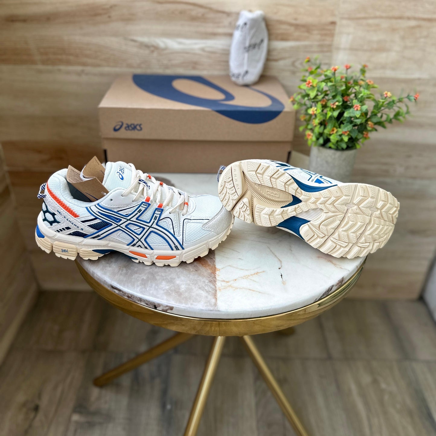 ASICS KAHANA GEL 8 WHITE BLUE EDITION