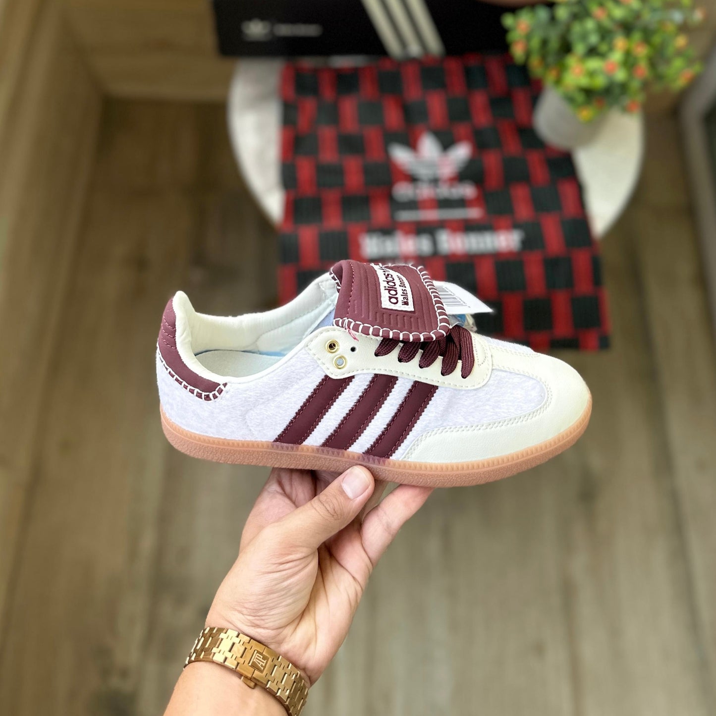 ADIDAS SAMBA X WALES BONER WHITE