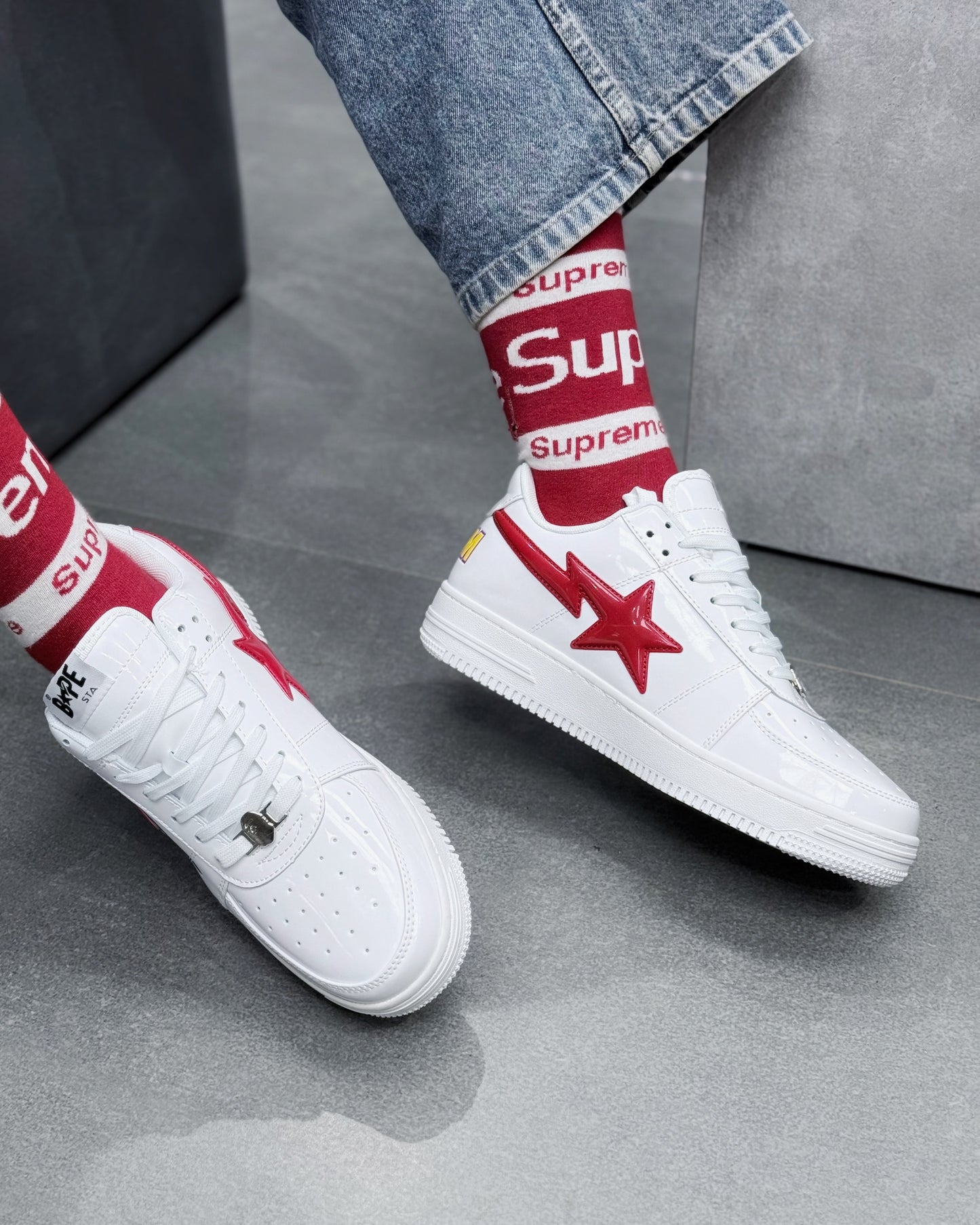 BAPE STS INSPIRED RED WHITE