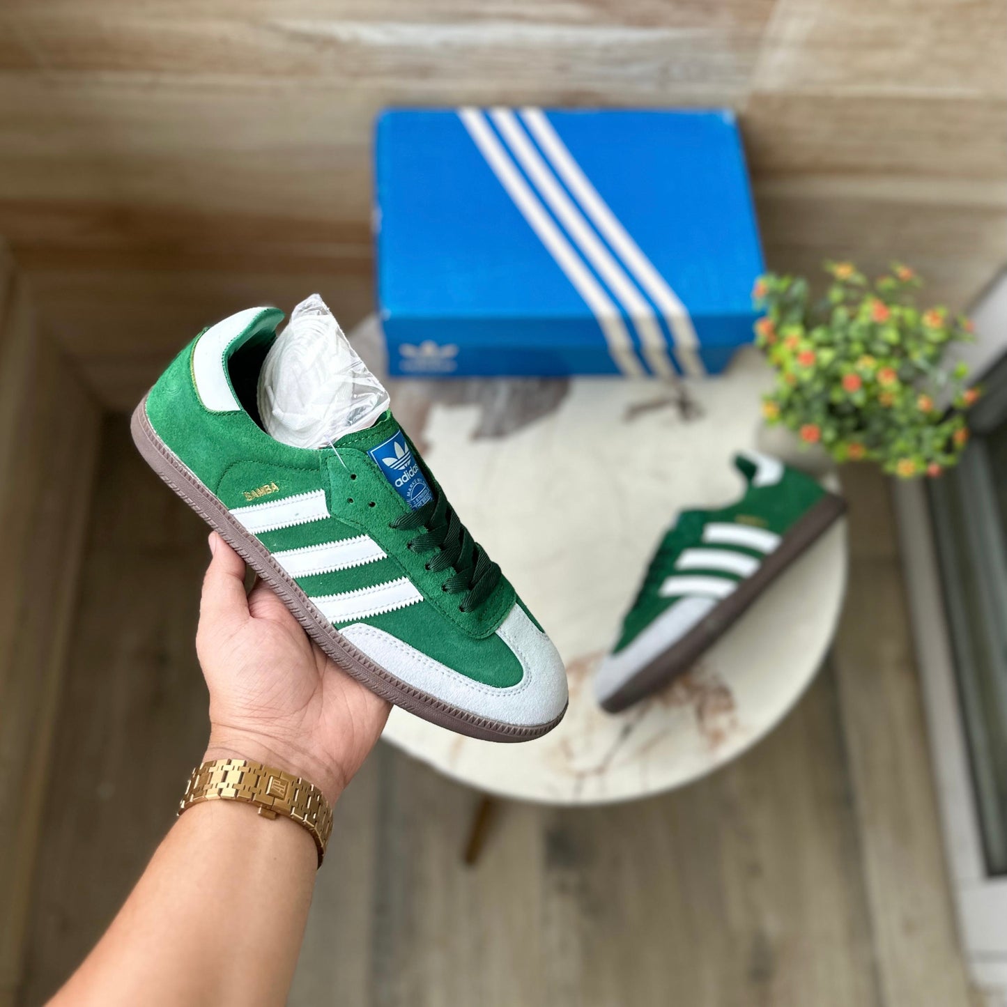 ADIDAS ORGINALS SAMBA GREEN OG