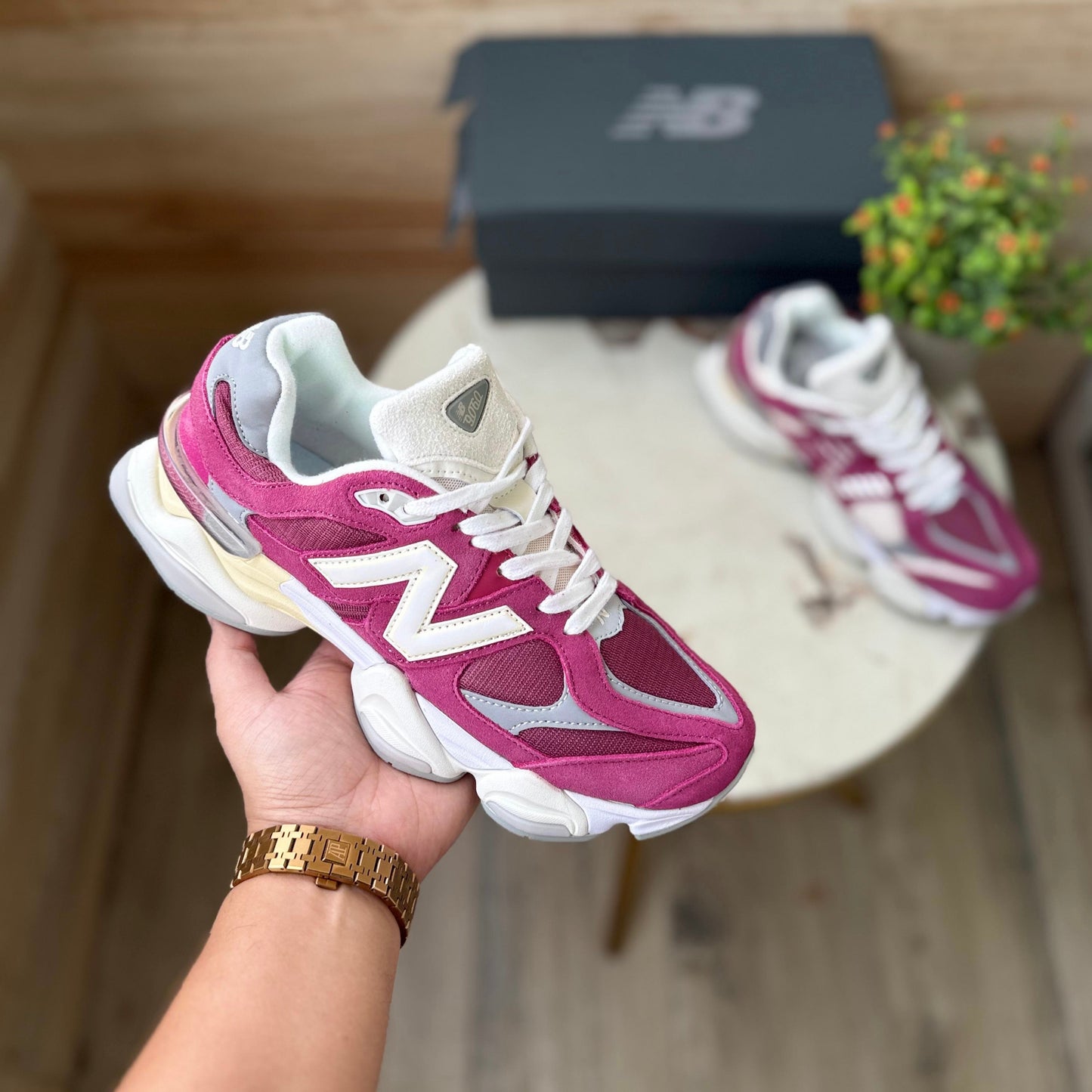 NEW BALANCE 9060 MAROON WHITE