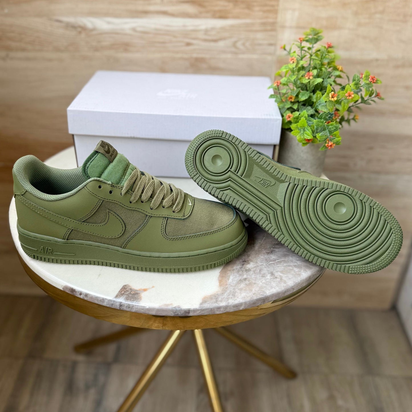 NIKE AIRFORCE OIL GREEN AURA