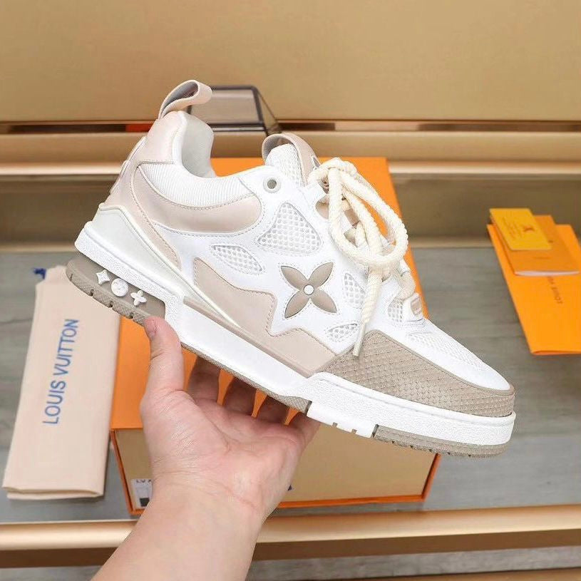 LOUIS VUITTION SKATE SNEAKER BEIGE WHITE