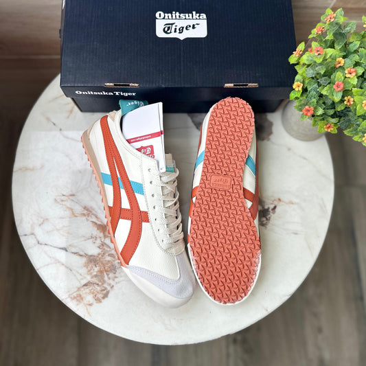 ONITSUKA TIGER LEATHER TRAINERS SKY