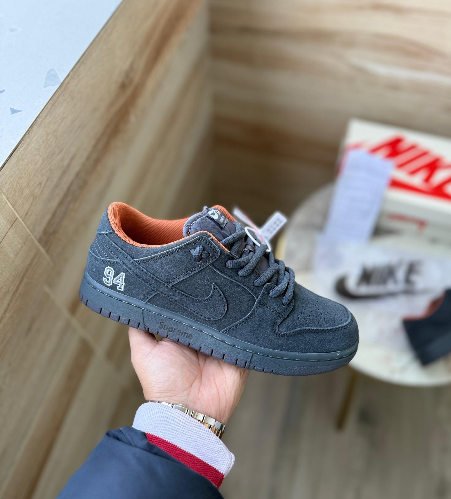 Nike sb dunk supreme 94 charcoal grey 2025