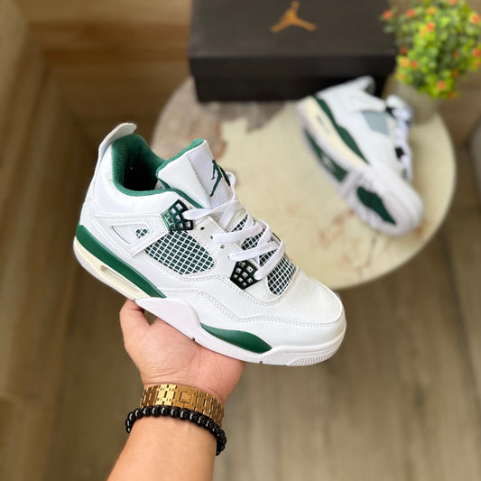 Air Jordans retro4 oxidised green