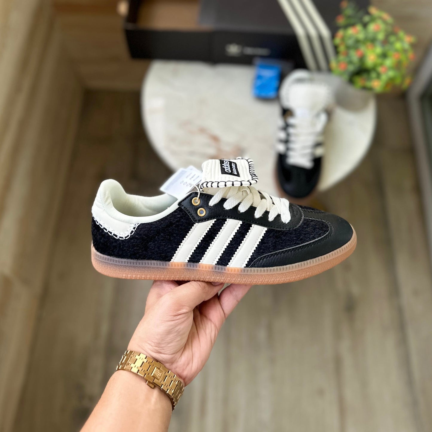 ADIDAS SAMBA X WALES BONER  BLACK