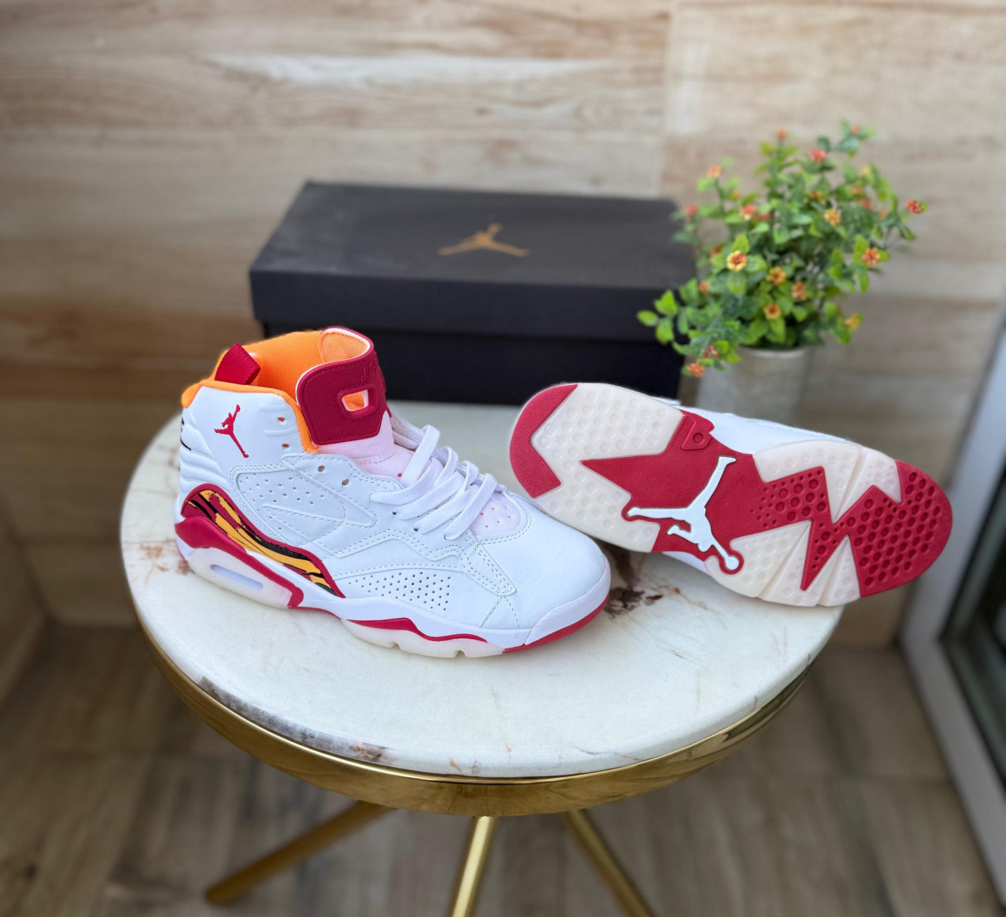 Air jordans jumpman mvp white red