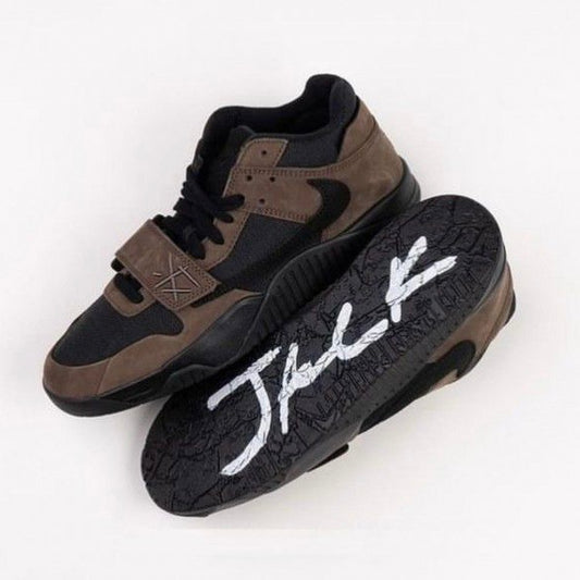 AIR JORDANS RETRO TRAVIS SCOTT CUT THE CHECK DARK MOCHA