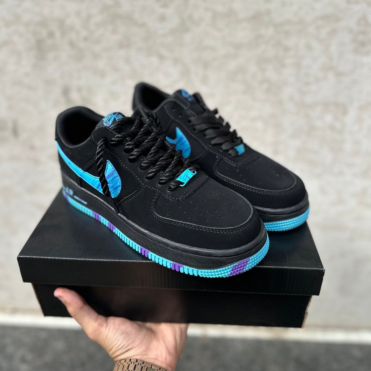 NIKE AIRFORCE 1 MARBLED SWOOSH